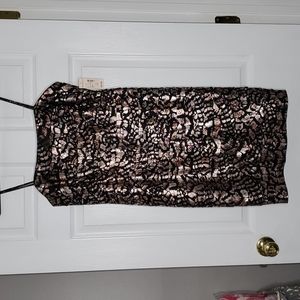 Dressbarn animal print cocktail dress